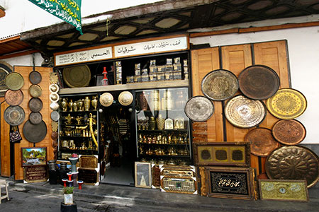 37.- Damascus, souvenir shop