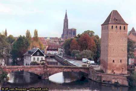 Alsace, Strasbourg, covered bridges