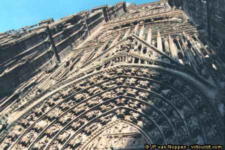 Alsace, Strasbourg, cathedral's faade